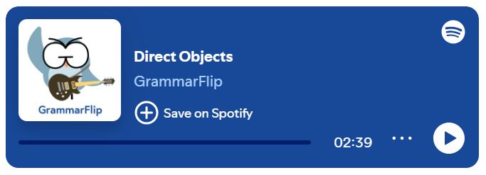 direct objects song