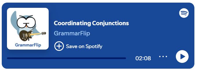 Coordinating Conjunctions Song