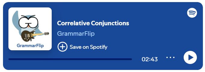 Correlative Conjunctions Song
