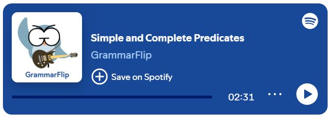 Simple Predicates and Complete Predicates Song