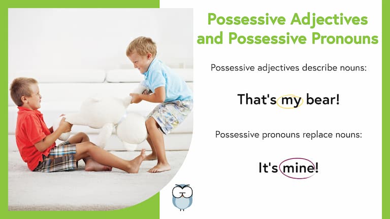 Possessive Pronouns and Possessive Adjectives Mem Imag Possessive Adjectives and Possessive Pronouns