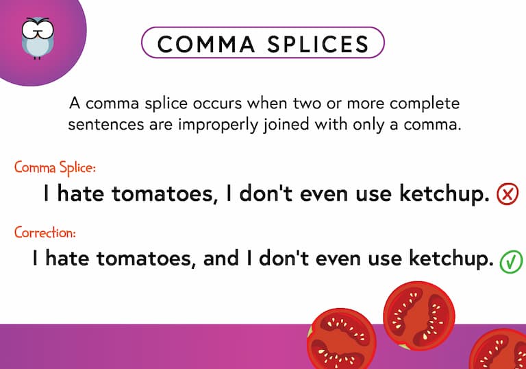 Comma Splices Def Card-FINAL Comma Splices