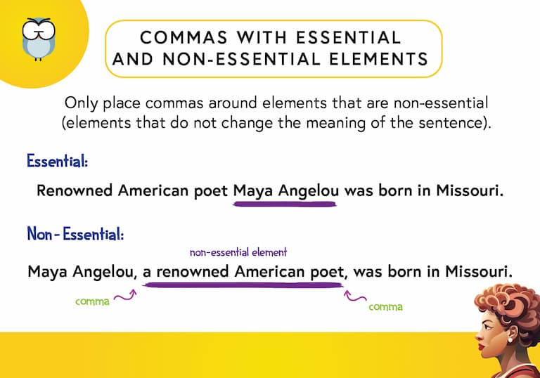 Commas with Essential and Non-Essential Elements