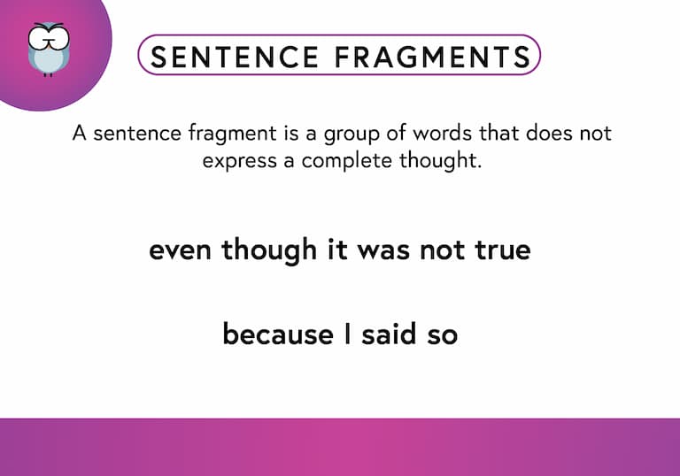 Fragments Def Card-FINAL Sentence Fragments