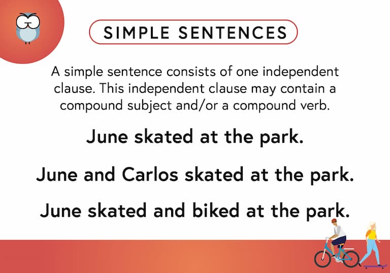 Simple Sentences Def Card-FINAL Simple Sentences