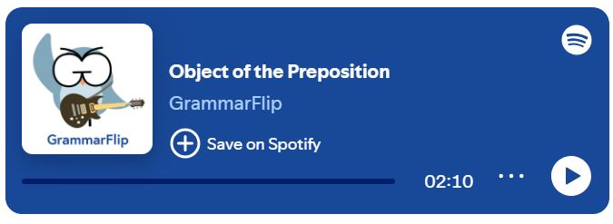 Objects of Prepositions